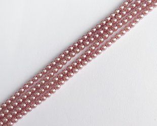 Перлини Preciosa 4 мм, колір пильний рожевий (70079), 30 шт