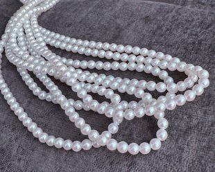 Жемчуг Cotobe, Чехия, цвет - Pearlescent White, 3 мм, 20 шт упаковка