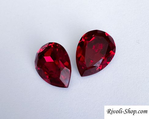 Капля (Fancy Stone) Австрия 4320, цвет Scarlet, 18*13 мм