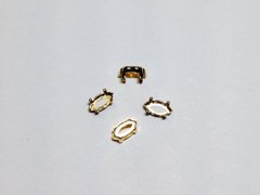Оправы под мелкие маркизы, цвет - золото, пр-во Германия, 10*5 мм
