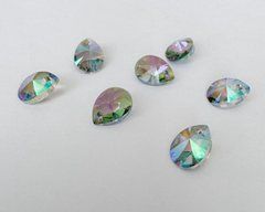 Підвіска міні груша, Swarovski (6128), колір - Paradise Shine, 10*7 мм