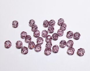 Preciosa кришталеві круглі намистини 6 мм Lt.Amethyst