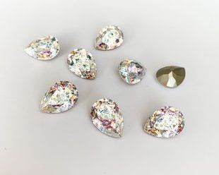 Краплі (Fancy Stone) Swarovski 4320, White Patina, 18*13 мм