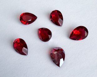 Капля (Fancy Stone) Swarovski 4320, цвет Scarlet Ignite, 10*7 мм
