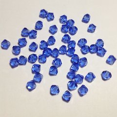 Біконус Preciosa 4 мм, Sapphire