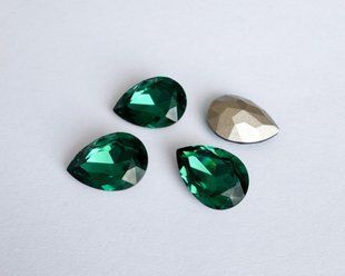 Aurеa, капля A4320, цвет Emerald, 14*10 мм