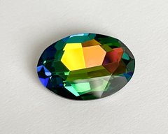 Овал хрустальный, Celestian Crystal, цвет - Vitrail, 30*22мм