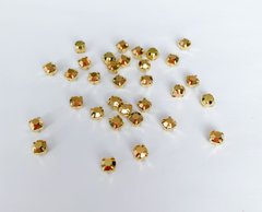 Страз у цапі Preciosa, ss20 (4.6-4.8 мм), Crystal Aurum в золоті