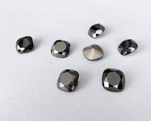 Aurora, квадрат (Fancy Stone) A4470, колір - Jet Hematite, 8 мм