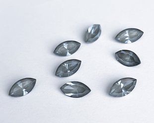 Маркіз (Navette) Swarovski, 4228, колір - Dark Grey Ignite, 10*5 мм