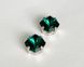 Квадраты (Fancy Stone) Swarovski 4460, цвет - Emerald, 10 мм