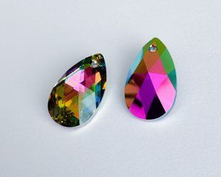 Підвіска Swarovski, груша (6106), колір - Vitrail Medium, 22*13 мм