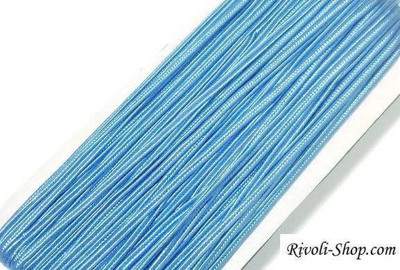 Сутаж, 3 мм ширина, голубой (код цвета 121), производство Китай, 1м