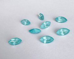 Маркиз (Navette) Swarovski, 4228, цвет - Paradise Blue Lux, 10*5 мм