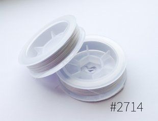 Нитки бісерні, Tytan 100, колір 2714 (сірий дуже св-й)