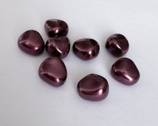 Жемчуг Preciosa Elliptic (барокко), Light burgundy 11*9,5 мм