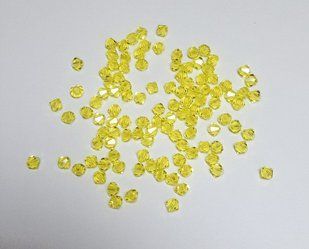 Біконус Preciosa 4 мм, Citrine
