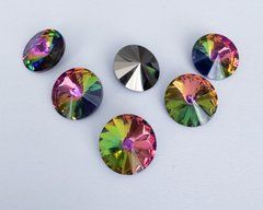 Риволи Preciosa, цвет - Crystal Vitrail Medium, 14 мм