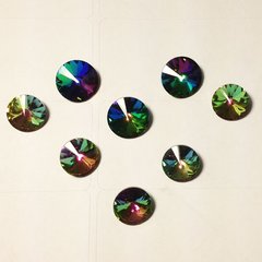 Риволи Preciosa, цвет - Crystal Vitrail Medium, 14 мм