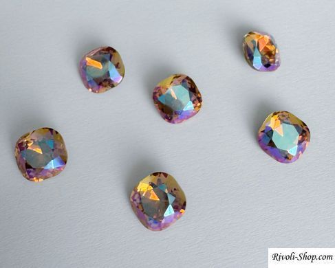 Aurora, квадрат (Fancy Stone) A4470, цвет - Light Smoked Topaz Shimmer, 8 мм