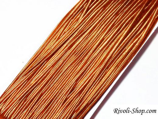 Сутаж, 3 мм ширина, оранжевый (код цвета 164), производство Китай, 1м