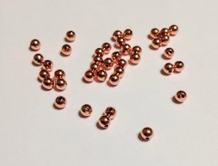 Бусина металлическая, медь, пр-во Китай, 4 мм, 10 шт
