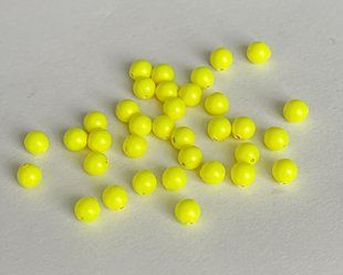 Перлина Swarovski, кругла (5810), колір - Neon Yellow, 4 мм