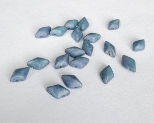 Бусина Matubo GemDuo, прессованное стекло, 8*5 мм, 2 отверстия, Blue Nebula Matte (63030-85001), шт