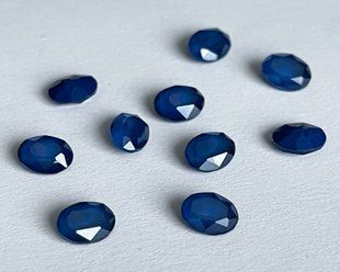 Овал Aurora, (A4120), колір Royal Blue, 8 * 6 мм