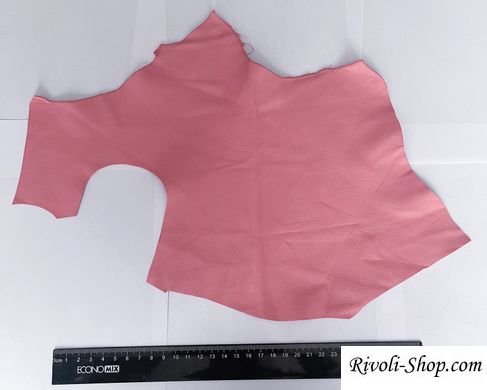 Кожа натуральная, розовая, толщина 1 мм, примерно 10 * 15 см