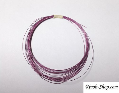 Ювелірний трос, 7мі жильний, з нейлоновим покриттям, 0,38 бордово-фіолетовий, 10м
