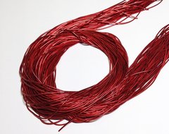 Канитель, 1мм диаметр, мягкая, цвет - красный, (0050) пр-во Индия, 1 г