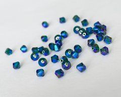 Биконус Австрия (5328), цвет - Emerald Shimmer 2X, 4 мм