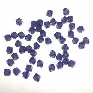 Біконус Preciosa 4 мм, Deep Tanzanite