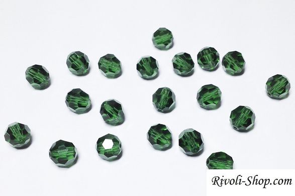 Preciosa кришталеві круглі намистини 8 мм Green Turmaline