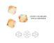 Bead, Austria, light Colorado topaz shimmer, 5mm Xilion bicone (5328)