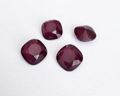 Aurora, квадрат (Fancy Stone) A4470, колір - Dark Red, 12 мм