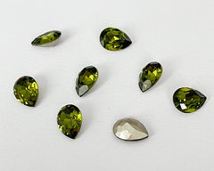 Капля (Fancy Stone) Австрия 4320, цвет Olivine, 8*6 мм
