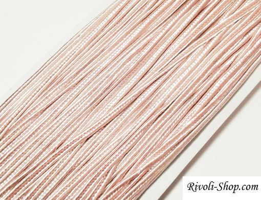 Сутаж, 3 мм ширина, розовый винтажный (код цвета 06), производство Китай, 1м