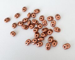 SuperDuo, Чехия, 2.5*5 мм, медь матовая (00030-01770), 34 шт (2.5-2.6 г)
