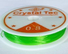 Силіконова волосінь-гумка, 0,8 мм діаметр, Корея, колір - зелений, 1 м