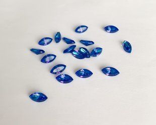 Маркіз (Navette) Swarovski, 4228, колір - Royal Blue Delite, 10*5 мм