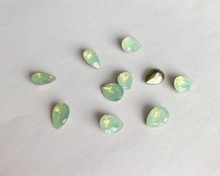 Краплі (Fancy Stone) Swarovski 4320, колір Chrysolite Opal, 8*6 мм
