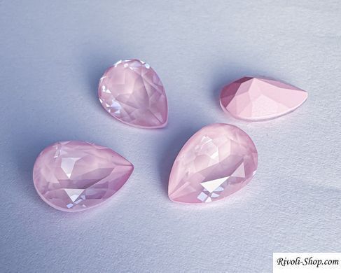 Капля (Fancy Stone) Swarovski, 4320, цвет Soft Rose Ignite, 14*10 мм