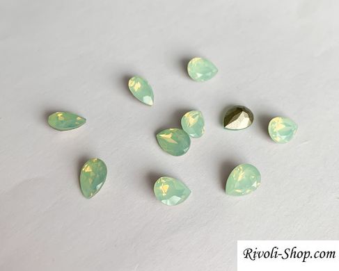 Краплі (Fancy Stone) Swarovski 4328, колір Chrysolite Opal, 8*6 мм