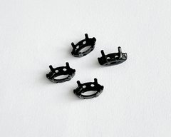 Оправы на мелкие маркизы, цвет ганметал (черный), пр-во Германия, 10*5 мм