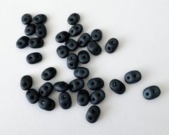 SuperDuo, Чехия, 2.5*5 мм, сине-черный бархат (23980-79032), 34 шт (2.5-2.6 г)