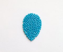 Кристальная ткань Swarovski, Fine Rocks (707489), Turquoise, 30*20 мм