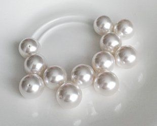 Жемчуг Swarovski, круглый (5810), цвет - Crystal White, 8 мм
