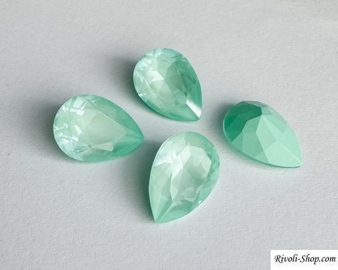 Крапля (Fancy Stone) Swarovski, 4320, колір Soft Mint Ignite, 14*10 метрівм